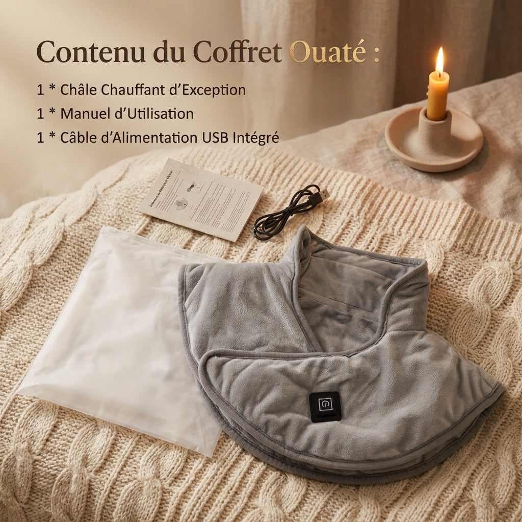 L'Étreinte — étole chauffante nuque & épaules